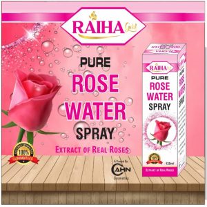 Rahia Gold Pure Rose Water Spray – 100% Natural Rose Extract